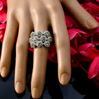 Peridot multiple German 925 Silver Green Gemstone Essential  Contemporary Ring Jewellery