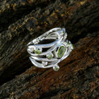 smoky quartz multiple Moroccan 925 Sterling Silver Brown Gemstones Mid weight Fairytale Ring Jewelry