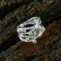 smoky quartz multiple Moroccan 925 Sterling Silver Brown Gemstones Mid weight Fairytale Ring Jewelry