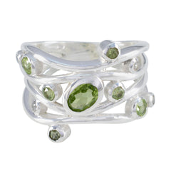 smoky quartz multiple Moroccan 925 Sterling Silver Brown Gemstones Mid weight Fairytale Ring Jewelry