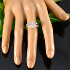 Pink CZ Halo Russian Silver Pink Gemstone Tiny Artisan Ring Jewellery