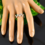 Plain Plain African Silver Gray Gemstones Slim Leafy Thumb Ring Jewelry