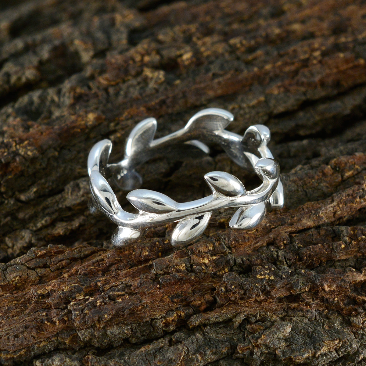 Plain Plain African Silver Gray Gemstones Slim Leafy Thumb Ring Jewelry