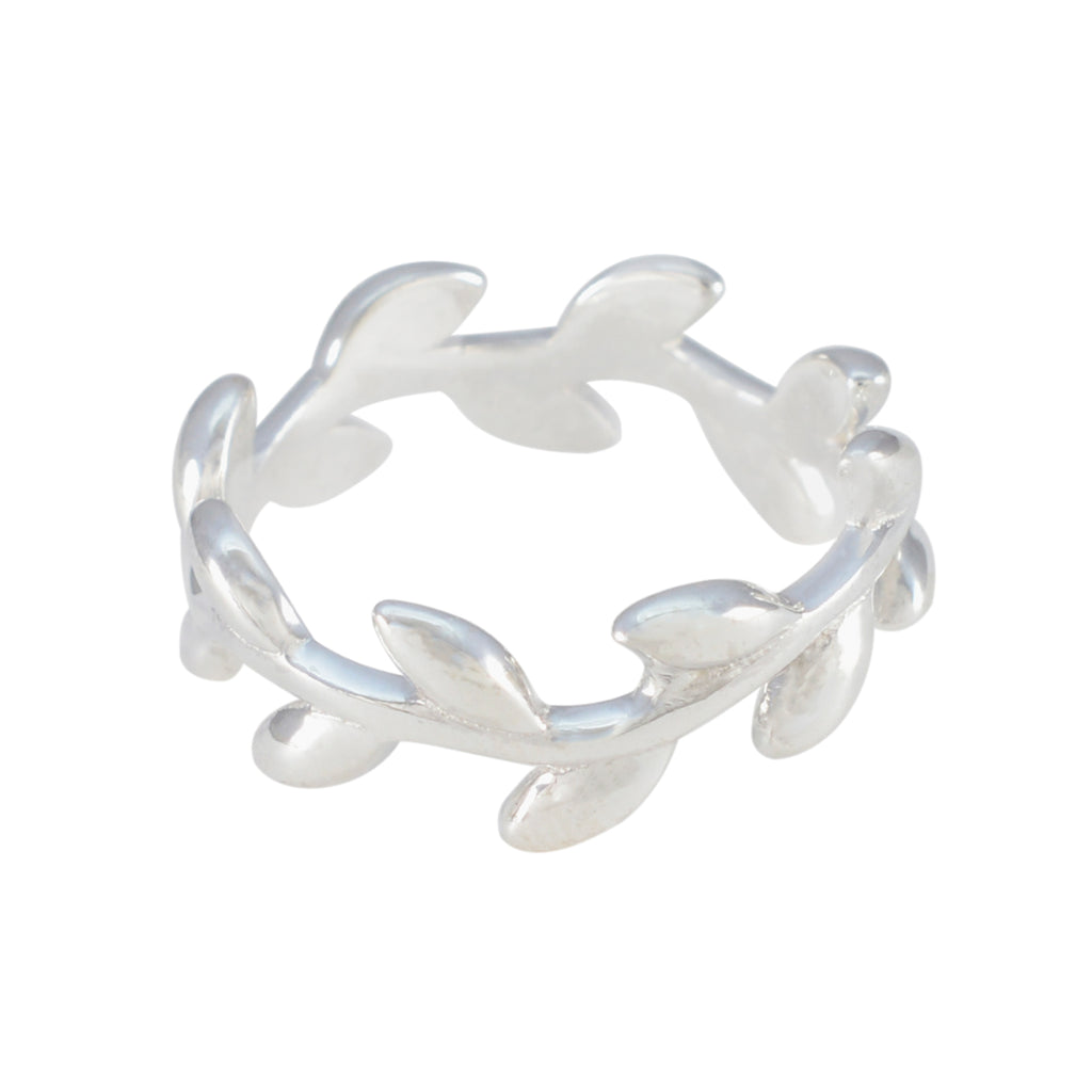 Plain Plain African Silver Gray Gemstones Slim Leafy Thumb Ring Jewelry