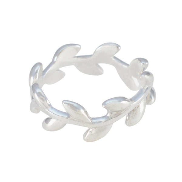 Plain Plain African Silver Gray Gemstones Slim Leafy Thumb Ring Jewelry