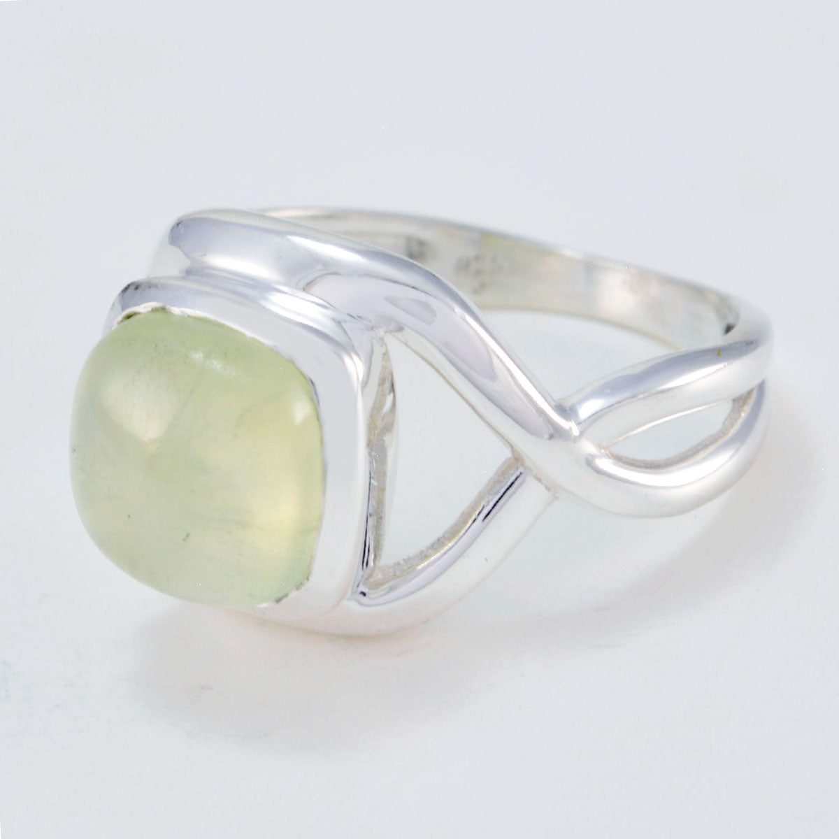 Lemon Quartz Solitaire Egyptian 925 Silver Yellow Gemstone Classic Abstract Ring Jewellery