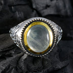 Prehnite Solitaire Mexican 925 Silver Green Gemstone Eye catching Filigree Ring Jewellery