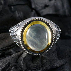 Prehnite Solitaire Mexican 925 Silver Green Gemstone Eye catching Filigree Ring Jewellery