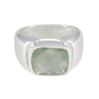 Prehnite Solitaire Moroccan 925 Sterling Silver Green Gemstone Essential  Trendy Ring Jewellery