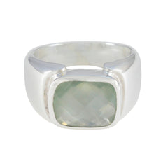 Prehnite Solitaire Moroccan 925 Sterling Silver Green Gemstone Essential  Trendy Ring Jewellery