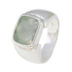 Prehnite Solitaire Moroccan 925 Sterling Silver Green Gemstone Essential  Trendy Ring Jewellery