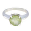 Prehnite Solitaire Moroccan 925 Sterling Silver Green Gems Tiny Contemporary Ring Jewellery
