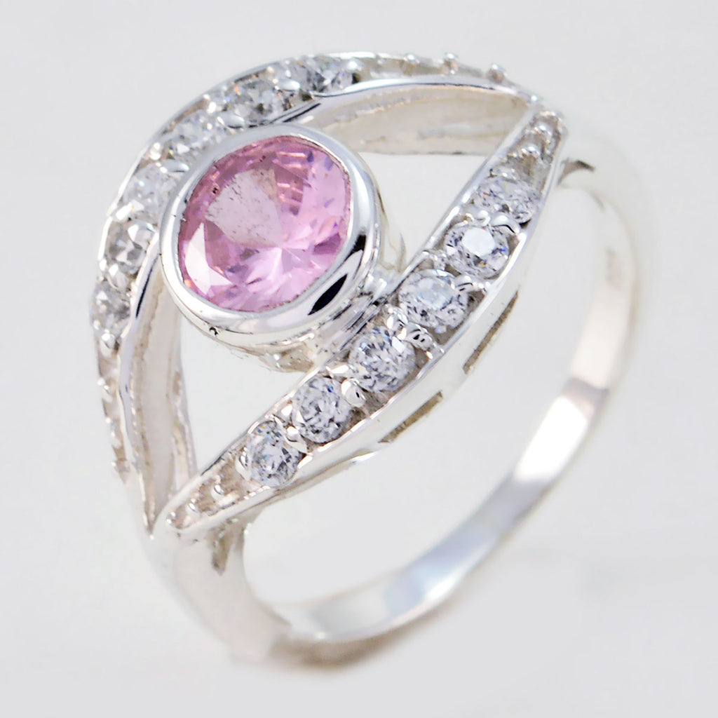 Tourmaline Halo German Sterling Silver multicolor Gemstone Featherlight Glamorous Ring Jewellery