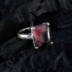 Dendrite Opal Solitaire Moroccan 92.5 Silver Pink Gems Mid weight Romantic Ring Jewellery