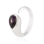 Ruby Zoisite Solitaire Moroccan Silver Red Gemstones Featherlight Graceful Ring Jewellery