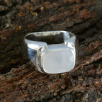 Rainbow Moonstone Solitaire French Sterling Silver White Gems Essential  Contemporary Ring Jewellery