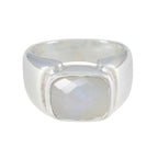 Rainbow Moonstone Solitaire French Sterling Silver White Gems Essential  Contemporary Ring Jewellery