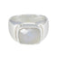Rainbow Moonstone Solitaire French Sterling Silver White Gems Essential  Contemporary Ring Jewellery