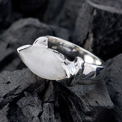 Rainbow Moonstone Solitaire Mexican 92.5 Silver White Gemstone Essential  Filigree Ring Jewellery