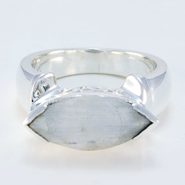 Rainbow Moonstone Solitaire Mexican 92.5 Silver White Gemstone Essential  Filigree Ring Jewellery