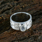 Rainbow Moonstone Solitaire Moroccan 925 Silver White Gemstones Eye catching Twist Band Jewelry