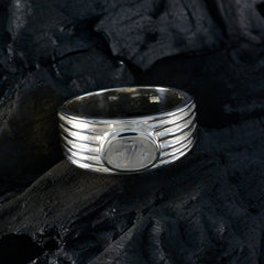 Rainbow Moonstone Solitaire African 925 Sterling Silver White Gemstone Eye catching Engagement Ring Jewelry