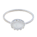 Rainbow Moonstone Solitaire Turkish 925 Silver White Gemstones Elegant  Twist Ring Jewellery