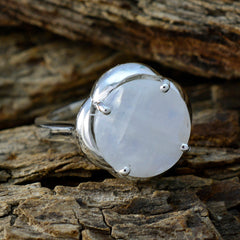 Rainbow Moonstone Solitaire Moroccan Silver White Gems Minimal Graceful Ring Jewellery