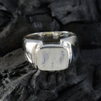 Rainbow Moonstone Solitaire German 925 Silver White Gemstone Essential  Abstract Ring Jewelry