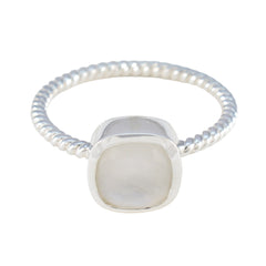 Rainbow Moonstone Solitaire Turkish 925 Sterlings Silvers White Gemstone Dainty Trendy Ring Jewelry