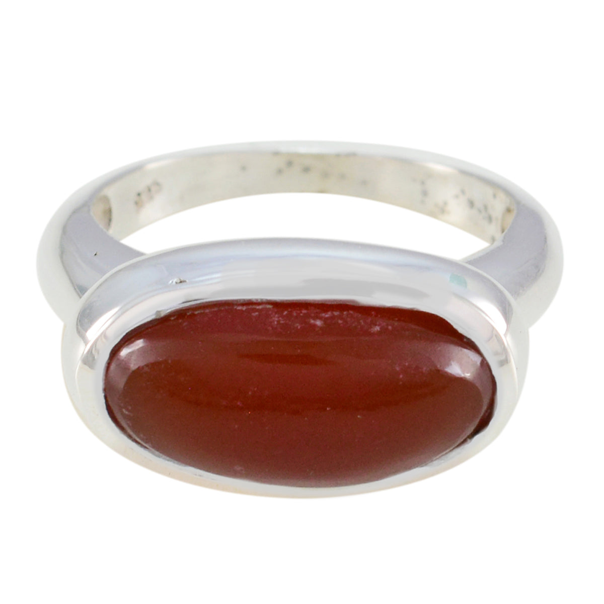 Red Onyx Solitaire Moroccan Silver Red Gemstones Eye catching Engagement Ring Jewelry