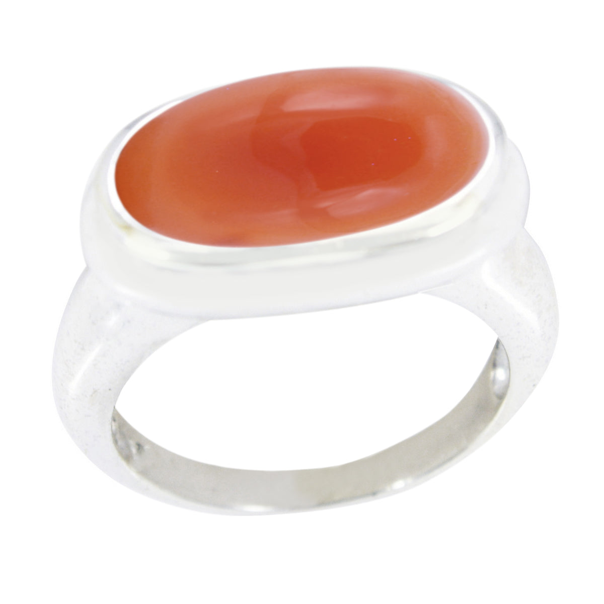 Red Onyx Solitaire Moroccan Silver Red Gemstones Eye catching Engagement Ring Jewelry