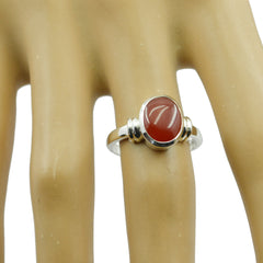 Red onyx Solitaire Egyptian Sterling Silver Red Gems Classic  Fairytale Ring Jewelry