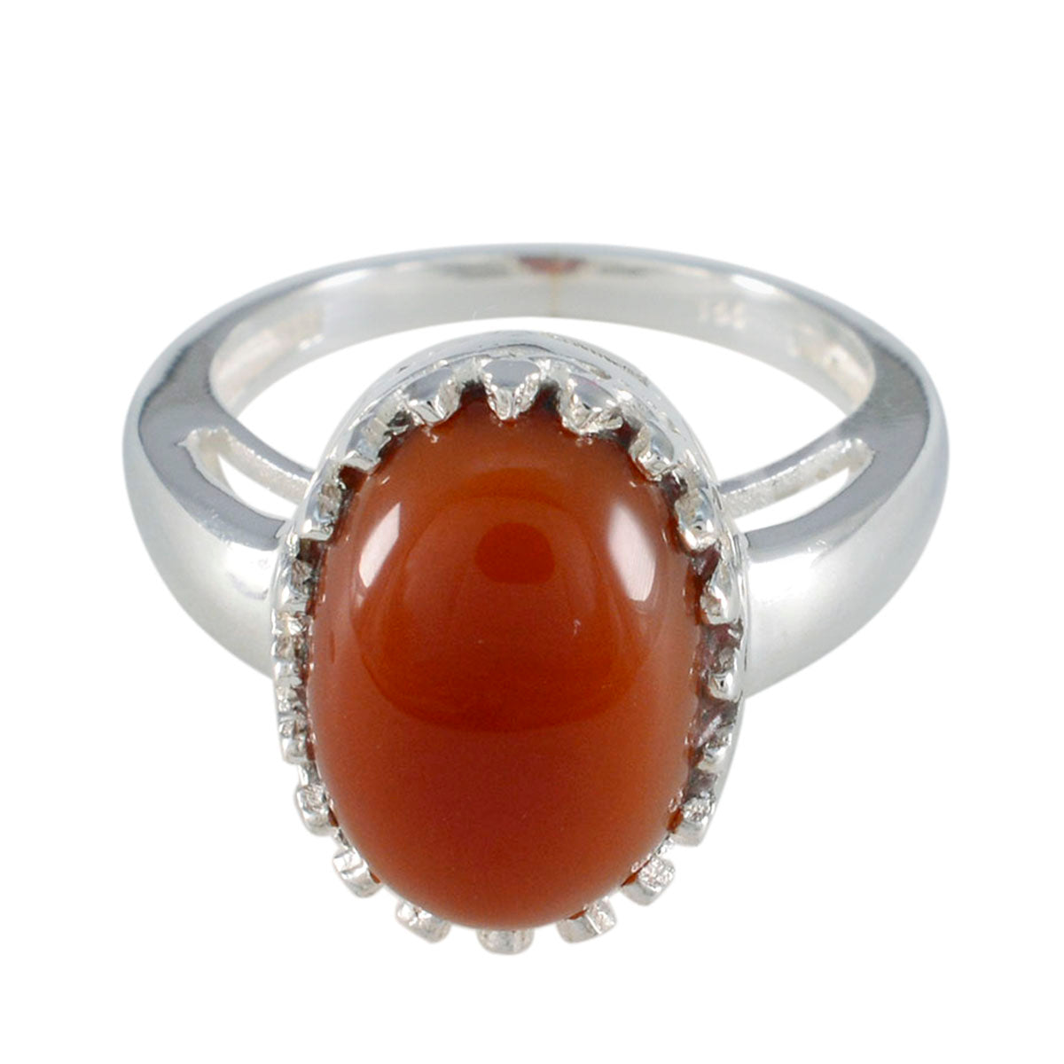 Red Onyx Solitaire Moroccan Sterling Silver Red Gems Classic Romantic Ring Jewellery