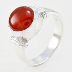 Red onyx Solitaire Russian 925 Sterling Silver Red Gemstone Eye catching Abstract Ring Jewellery