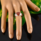 Red Onyx Solitaire Moroccan Sterling Silver Red Gems Eye catching Signet Band Jewellery