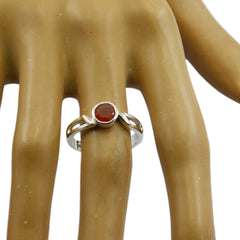 Red onyx Solitaire American 92.5 Silver Red Gemstones Whisper thin Fairytale Ring Jewellery