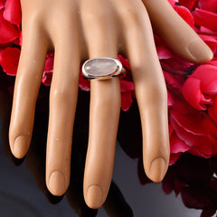 Rose Quartz Solitaire Moroccan Silver Pink Gems Mid weight Glamorous Ring Jewellery