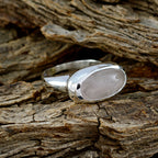 Rose Quartz Solitaire Moroccan Silver Pink Gems Mid weight Glamorous Ring Jewellery