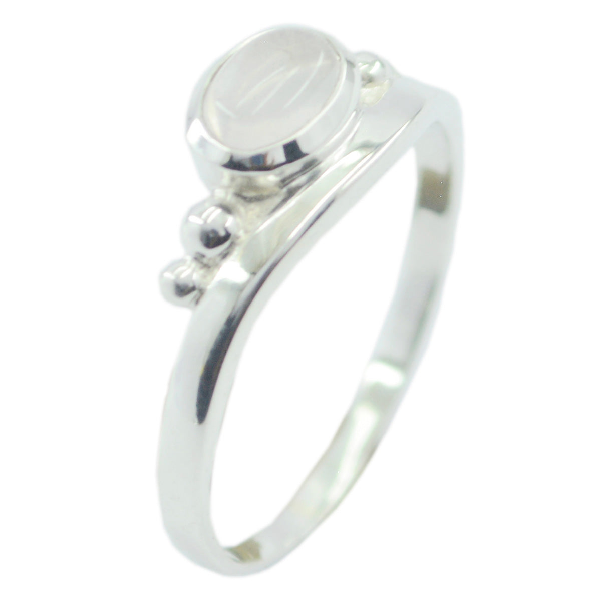 Rose Quartz Solitaire Turkish Sterling Silver Pink Gems Delicate Sophisticated Ring Jewelry