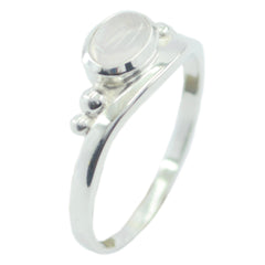 Rose Quartz Solitaire Turkish Sterling Silver Pink Gems Delicate Sophisticated Ring Jewelry