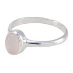 Rose Quartz Solitaire Turkish 92.5 Silver Pink Gems Delicate Fairytale Ring Jewellery