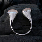 Rose Quartz Toi et Moi Moroccan 92.5 Silver Pink Gemstones Eye catching Trendy Ring Jewelry