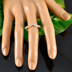 Rose Quartz multiple Japanese 925 Silver Pink Gemstones Dainty Fairytale Ring Jewelry