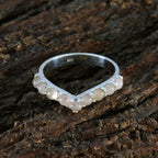 Rose Quartz multiple Japanese 925 Silver Pink Gemstones Dainty Fairytale Ring Jewelry