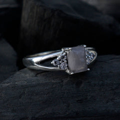 Rose Quartz Halo Turkish 925 Sterling Silver Pink Gems Dainty Romantic Ring Jewelry