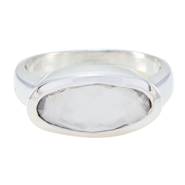 Rose Quartz Solitaire Japanese Silver Pink Gemstones Delicate Feminine Ring Jewellery