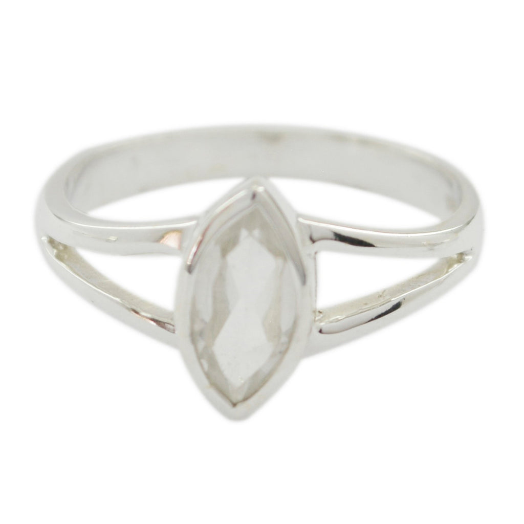 Rose Quartz Solitaire American 92.5 Silver Pink Gemstone Dainty Geometric Ring Jewelry