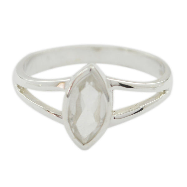 Rose Quartz Solitaire American 92.5 Silver Pink Gemstone Dainty Geometric Ring Jewelry
