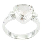 Rose Quartz Solitaire Egyptian 925 Silver Pink Gemstones Slim Ethnic Ring Jewellery